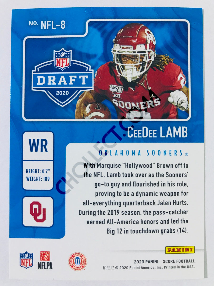 CeeDee Lamb - Oklahoma Sooners 2020 Panini Score NFL Draft Insert #8