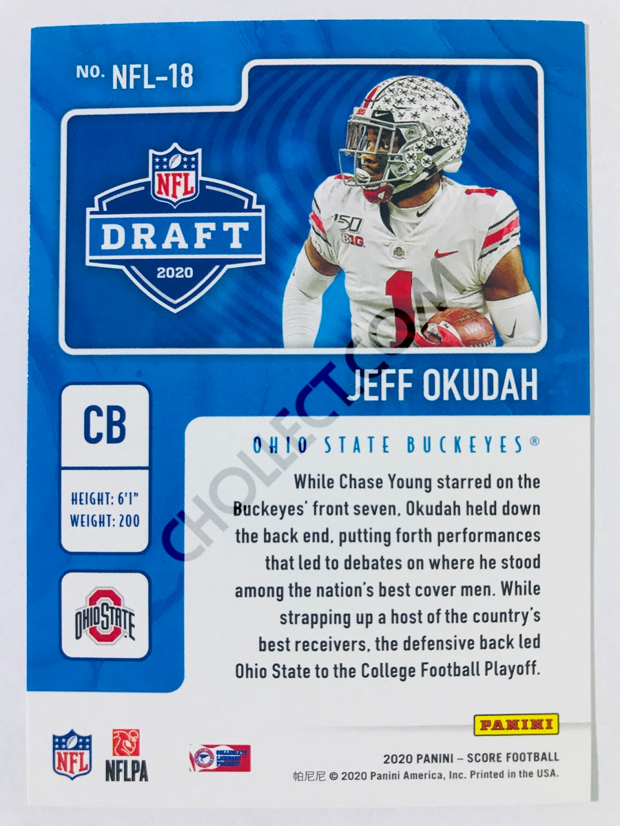 Jeff Okudah - Ohio State Buckeyes 2020 Panini Score NFL Draft Insert #18