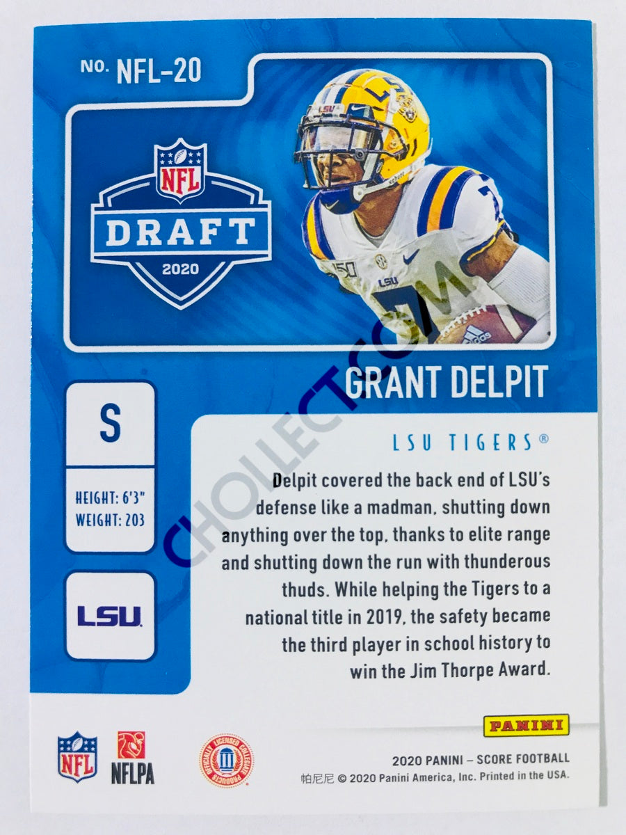 Grant Delpit - LSU Tigers 2020 Panini Score NFL Draft Insert #20