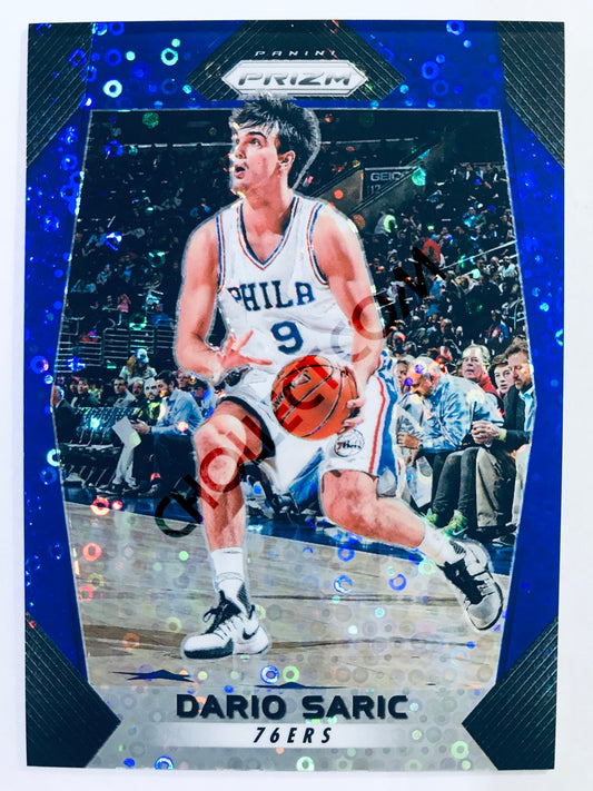 Dario Saric - Philadelphia 76ers 2017-18 Panini Prizm #3 Fast Break Blue /175