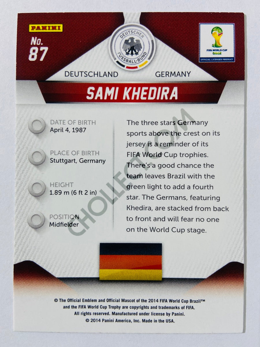 Sami Khedira - Germany 2014 Panini Prizm FIFA World Cup Brasil #87