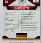 Mario Goetze - Germany 2014 Panini Prizm FIFA World Cup Brasil #89