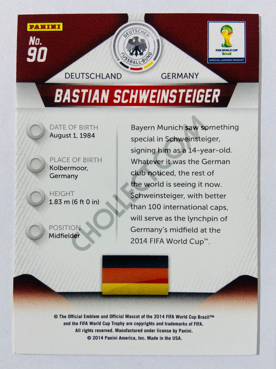 Bastian Schweinsteiger - Germany 2014 Panini Prizm FIFA World Cup Brasil #90