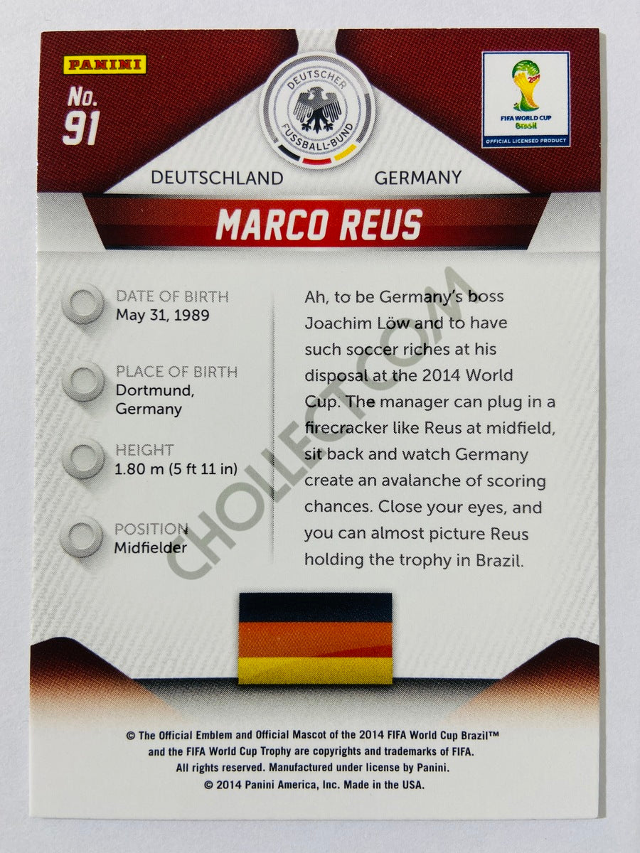 Marco Reus - Germany 2014 Panini Prizm FIFA World Cup Brasil #91