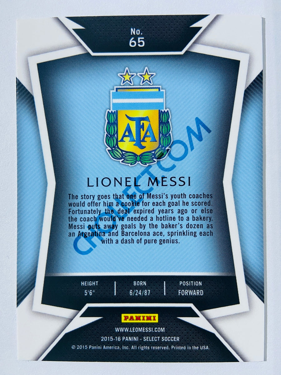 Lionel Messi - Argentina 2015-16 Panini Select Soccer #65