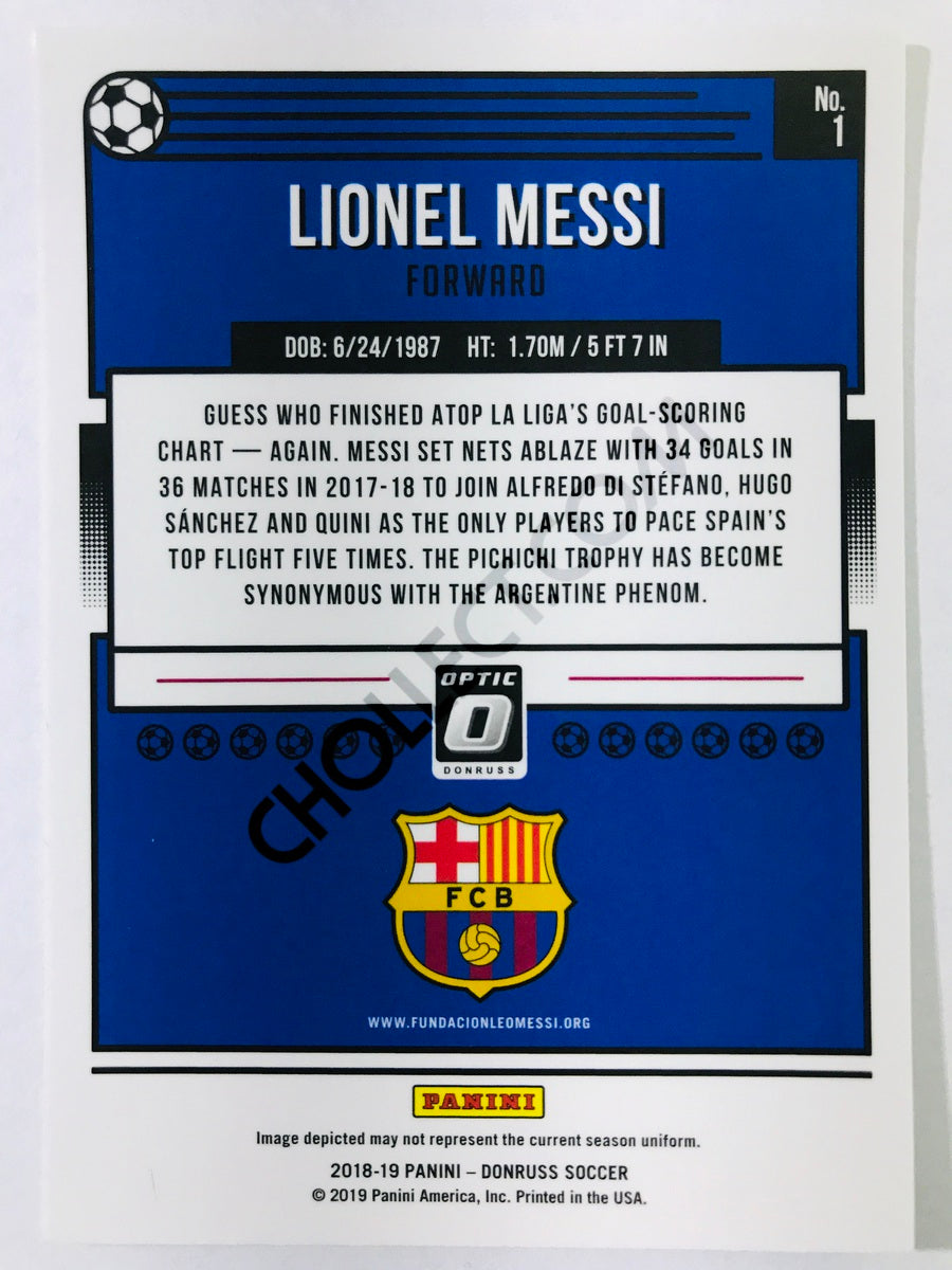 Lionel Messi - FC Barcelona 2018-19 Panini Donruss Optic #1