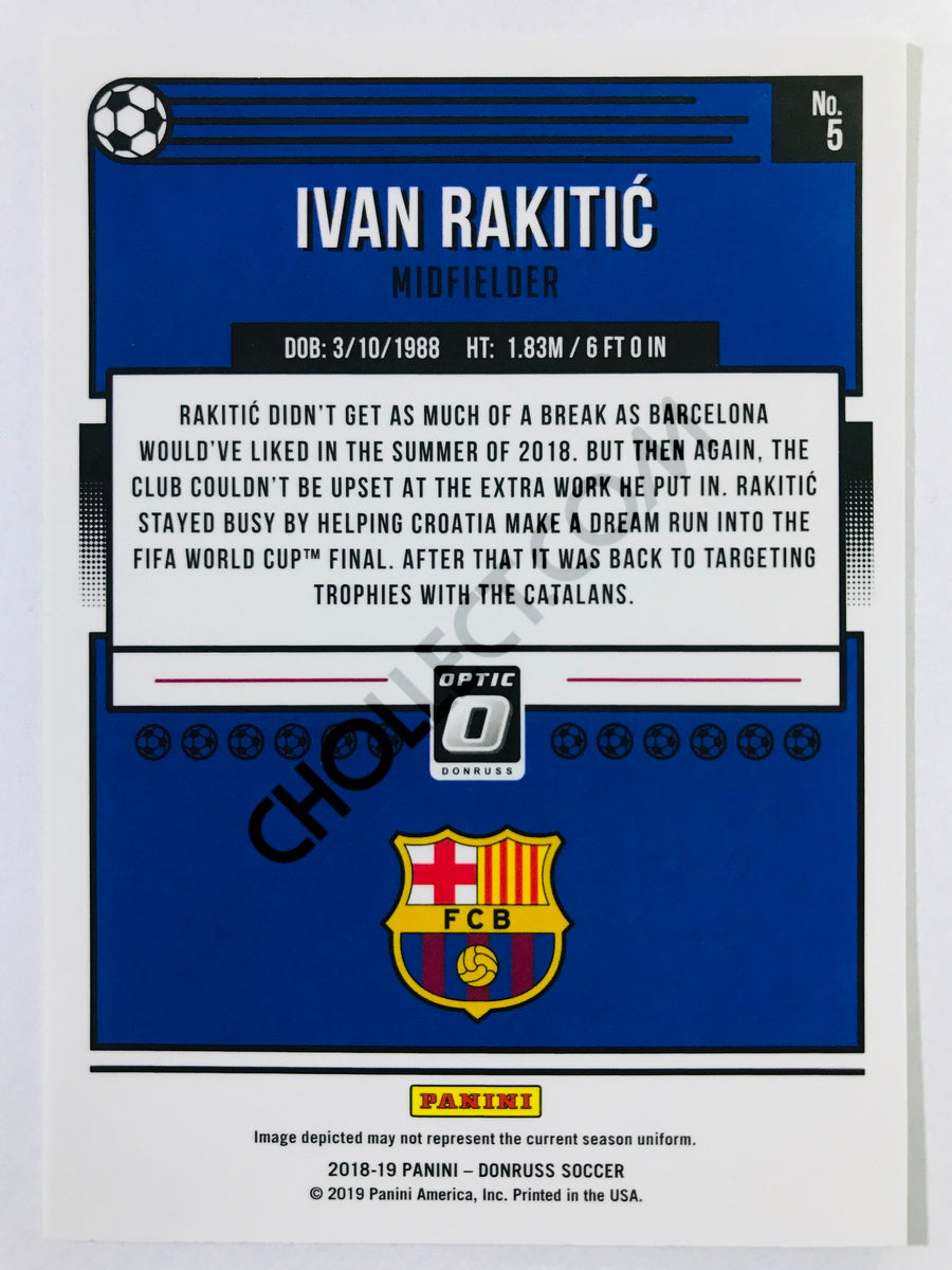 Ivan Rakitic - FC Barcelona 2018-19 Panini Donruss Optic #5