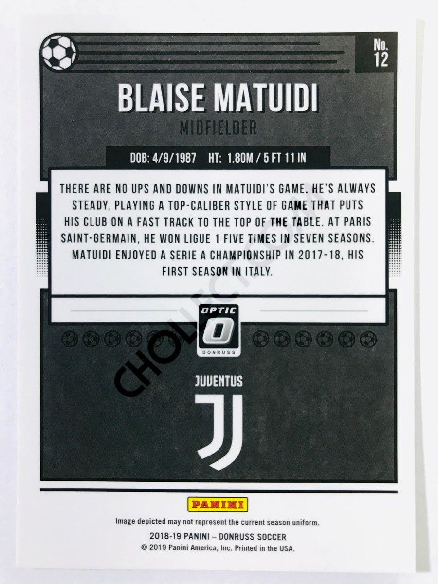 Blaise Matuidi - Juventus 2018-19 Panini Donruss Optic #12