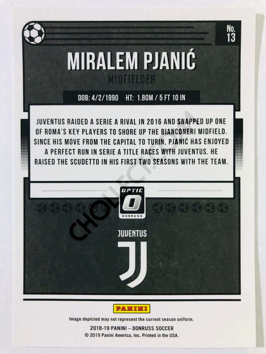 Miralem Pjanic - Juventus 2018-19 Panini Donruss Optic #13