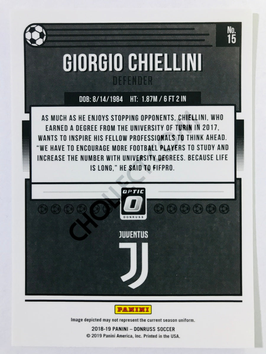 Giorgio Chiellini - Juventus 2018-19 Panini Donruss Optic #15