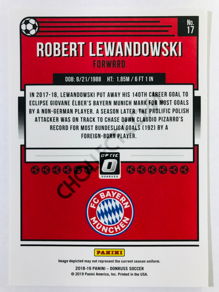 Robert Lewandowski - FC Bayern Munich 2018-19 Panini Donruss Optic #17