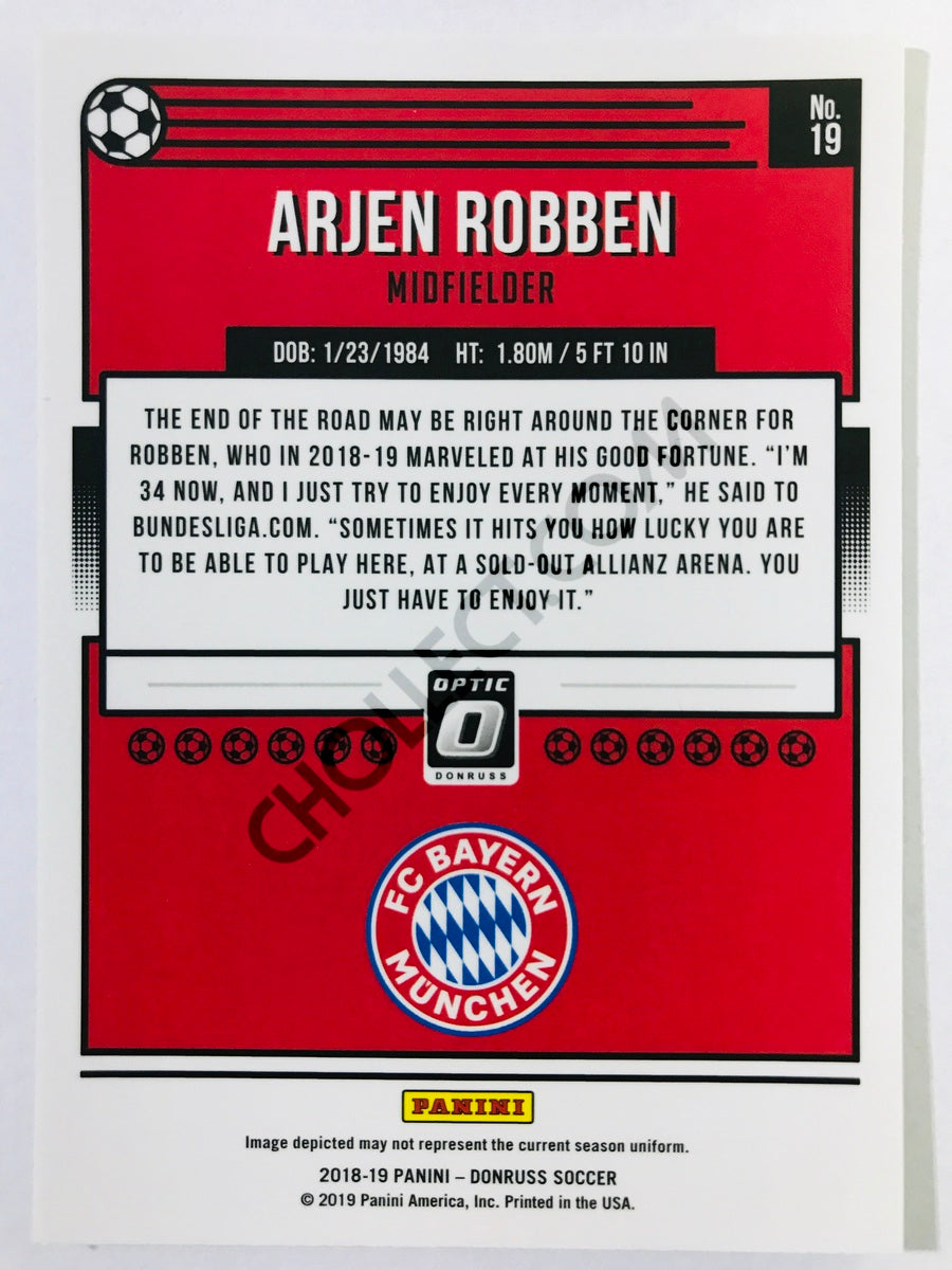 Arjen Robben - FC Bayern Munich 2018-19 Panini Donruss Optic #19