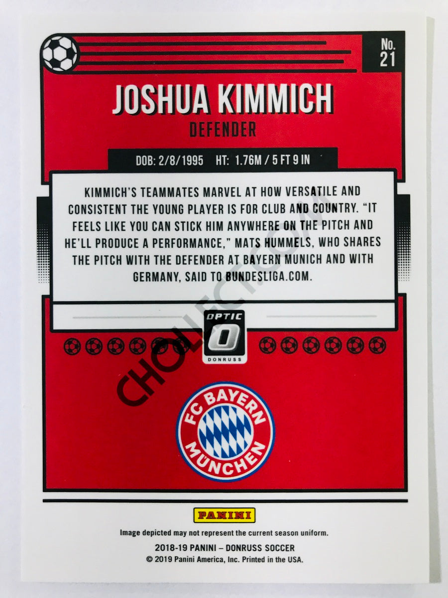 Joshua Kimmich - FC Bayern Munich 2018-19 Panini Donruss Optic #21