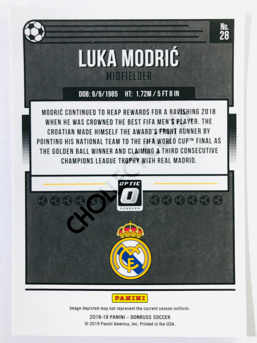 Luka Modric - Real Madrid CF 2018-19 Panini Donruss Optic #28