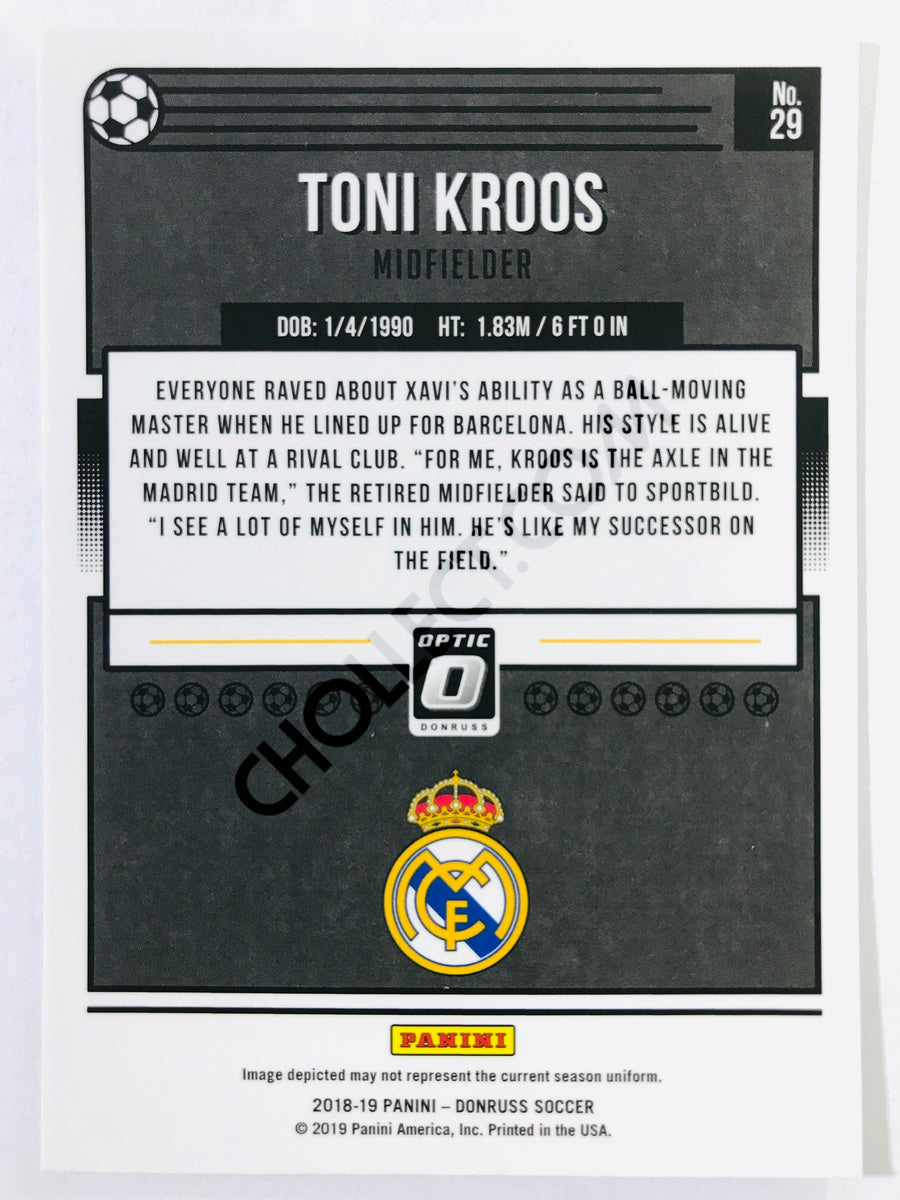 Toni Kroos - Real Madrid CF 2018-19 Panini Donruss Optic #29