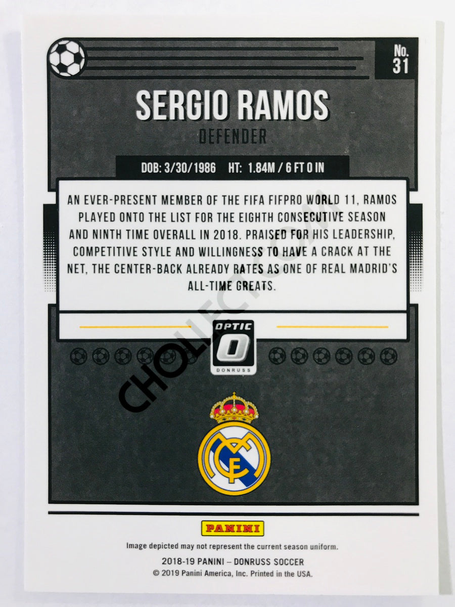 Sergio Ramos - Real Madrid CF 2018-19 Panini Donruss Optic #31