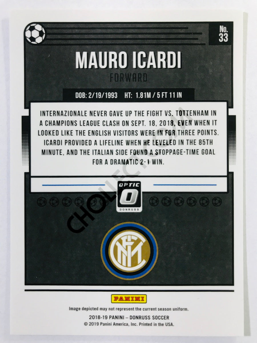 Mauro Icardi - FC Internazionale 2018-19 Panini Donruss Optic #33