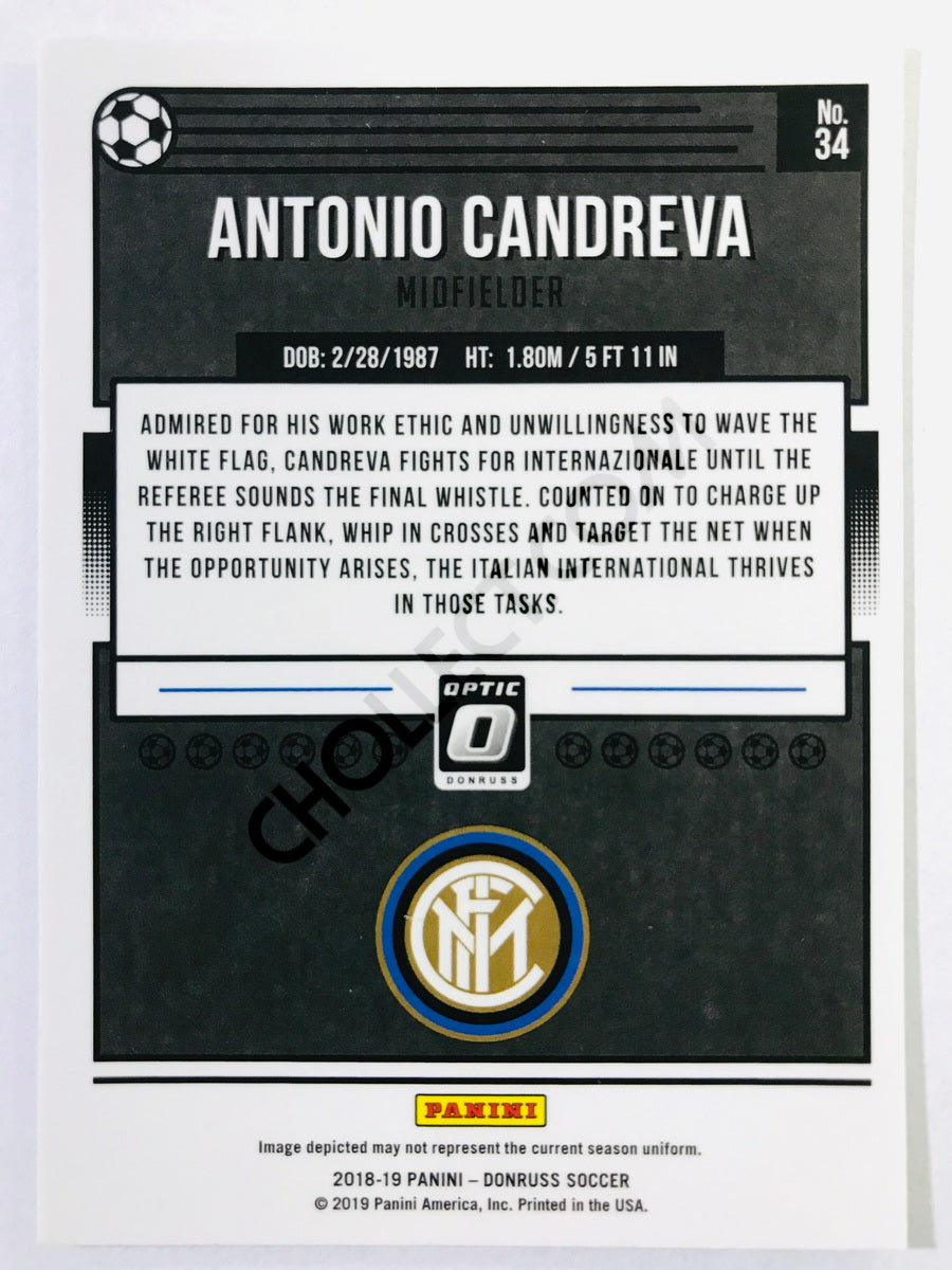 Antonio Candreva - FC Internazionale 2018-19 Panini Donruss Optic #34