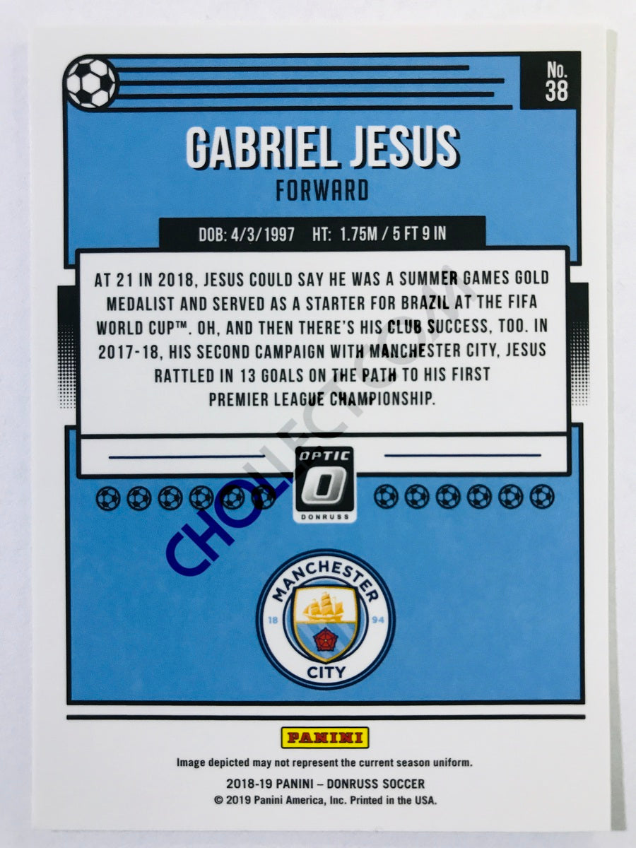 Gabriel Jesus - Manchester City 2018-19 Panini Donruss Optic #38