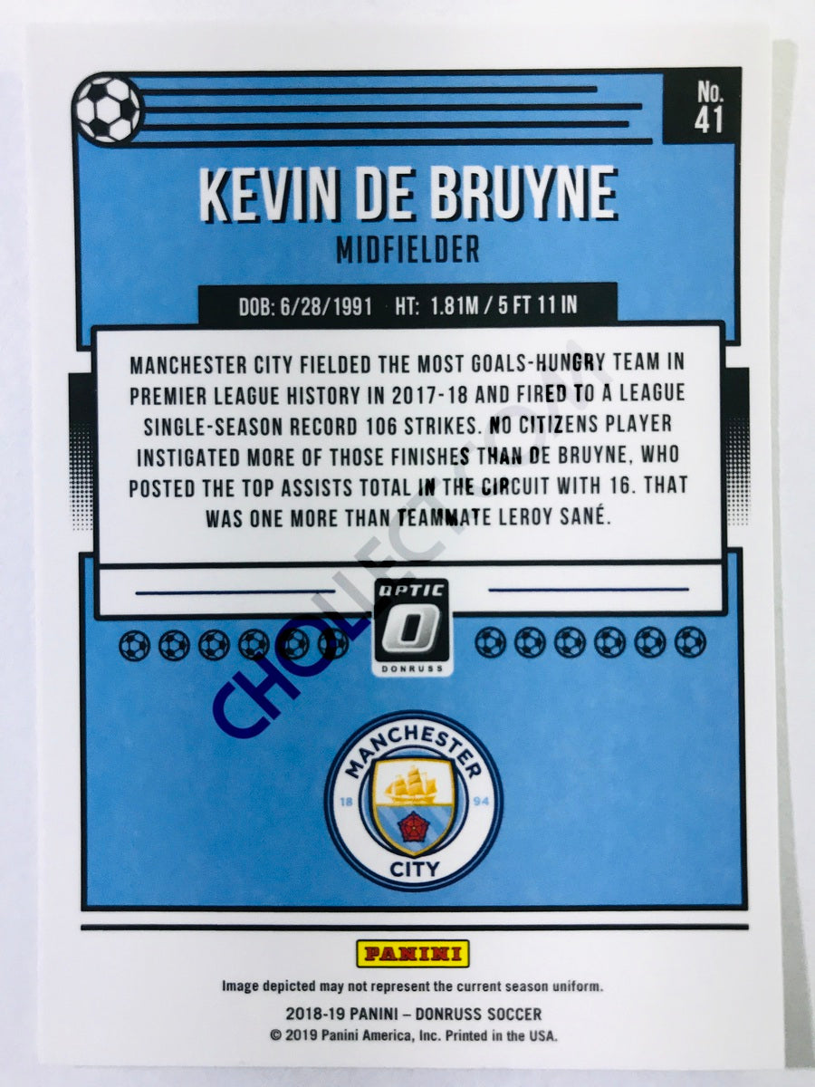 Kevin De Bruyne - Manchester City 2018-19 Panini Donruss Optic #41