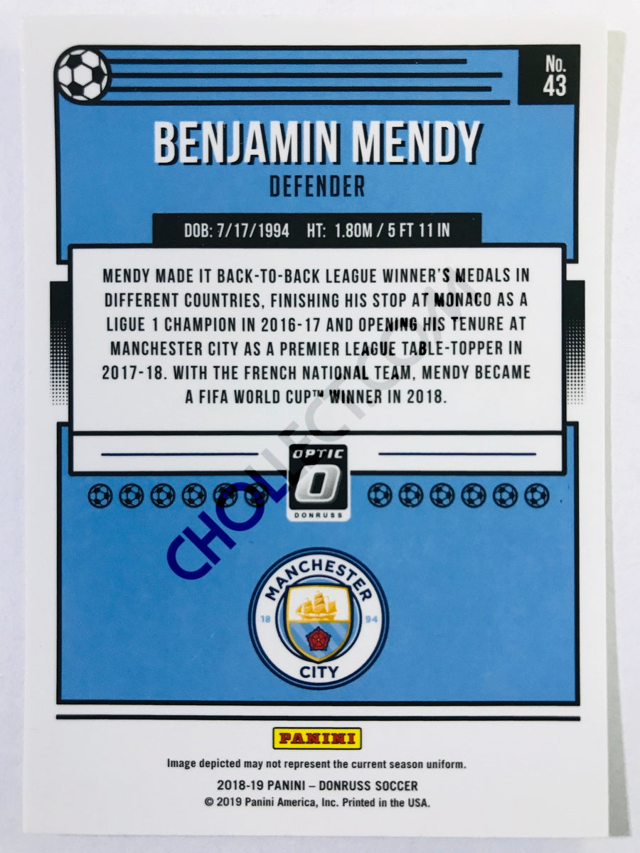 Benjamin Mendy - Manchester City 2018-19 Panini Donruss Optic #43