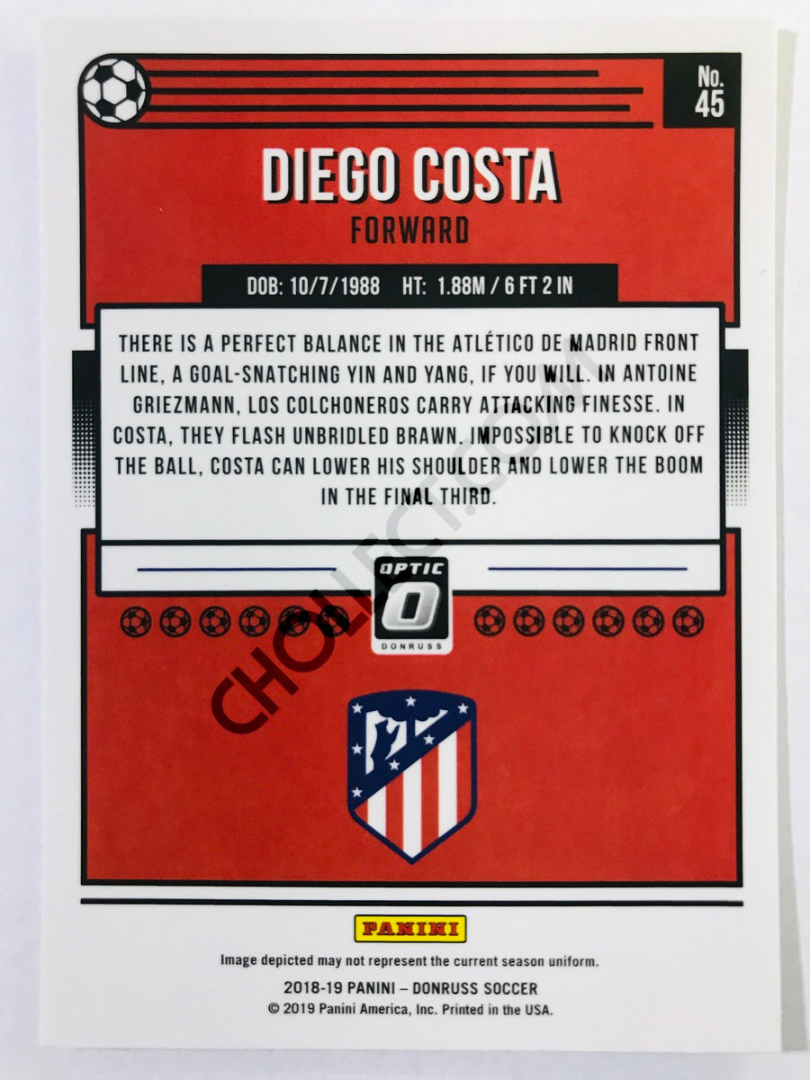 Diego Costa - Atlético de Madrid 2018-19 Panini Donruss Optic #45