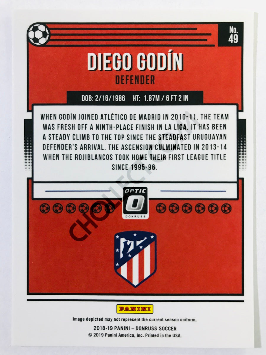 Diego Godin - Atlético de Madrid 2018-19 Panini Donruss Optic #49