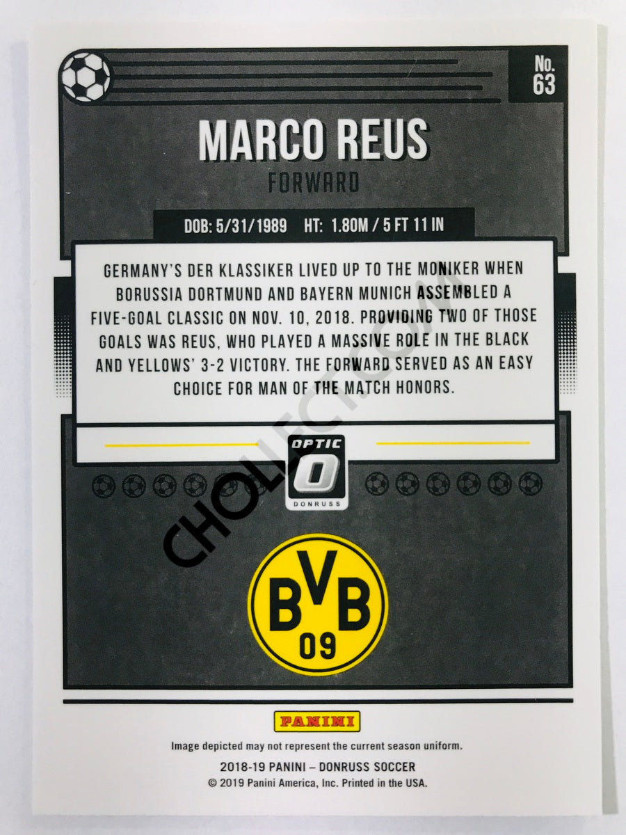 Marco Reus - Borussia Dortmund 2018-19 Panini Donruss Optic #63