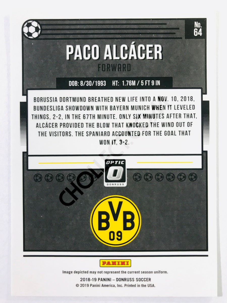 Paco Alcacer - Borussia Dortmund 2018-19 Panini Donruss Optic #64