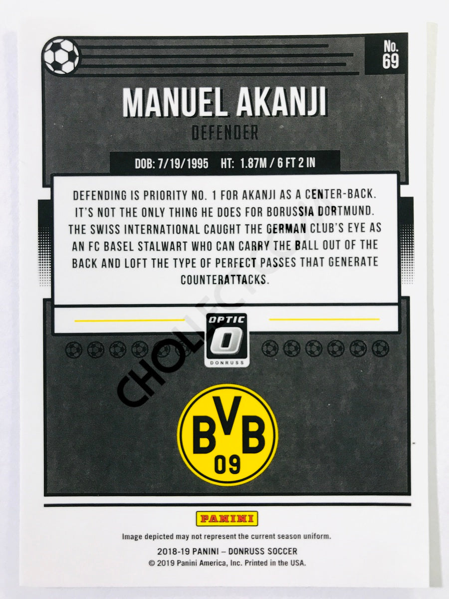 Manuel Akanji - Borussia Dortmund 2018-19 Panini Donruss Optic #69