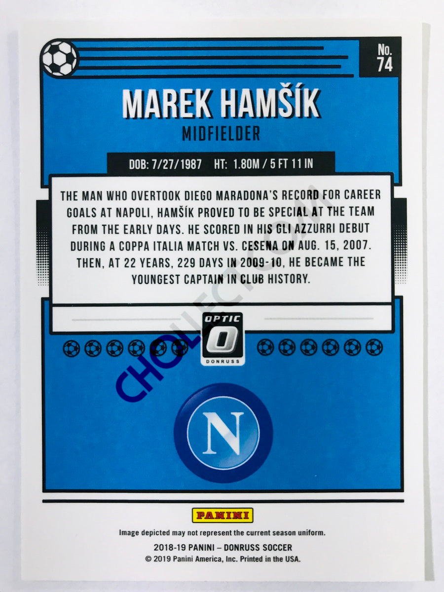 Marek Hamsik - SSC Napoli 2018-19 Panini Donruss Optic #74