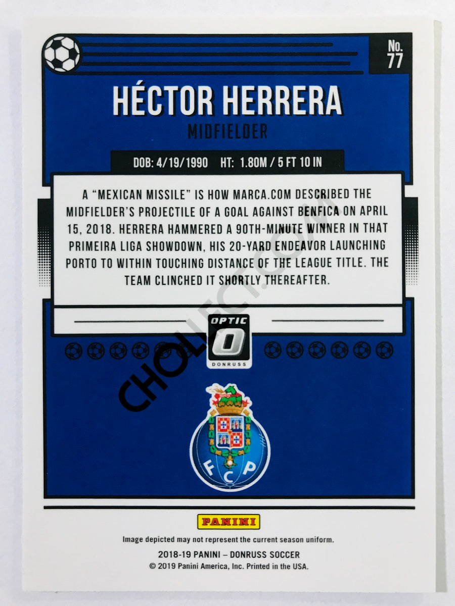 Hector Herrera - FC Porto 2018-19 Panini Donruss Optic #77