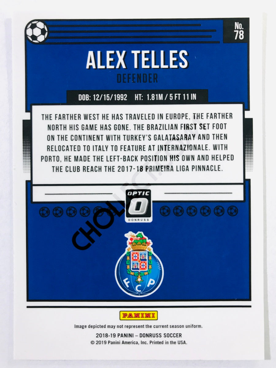 Alex Telles - FC Porto 2018-19 Panini Donruss Optic #78