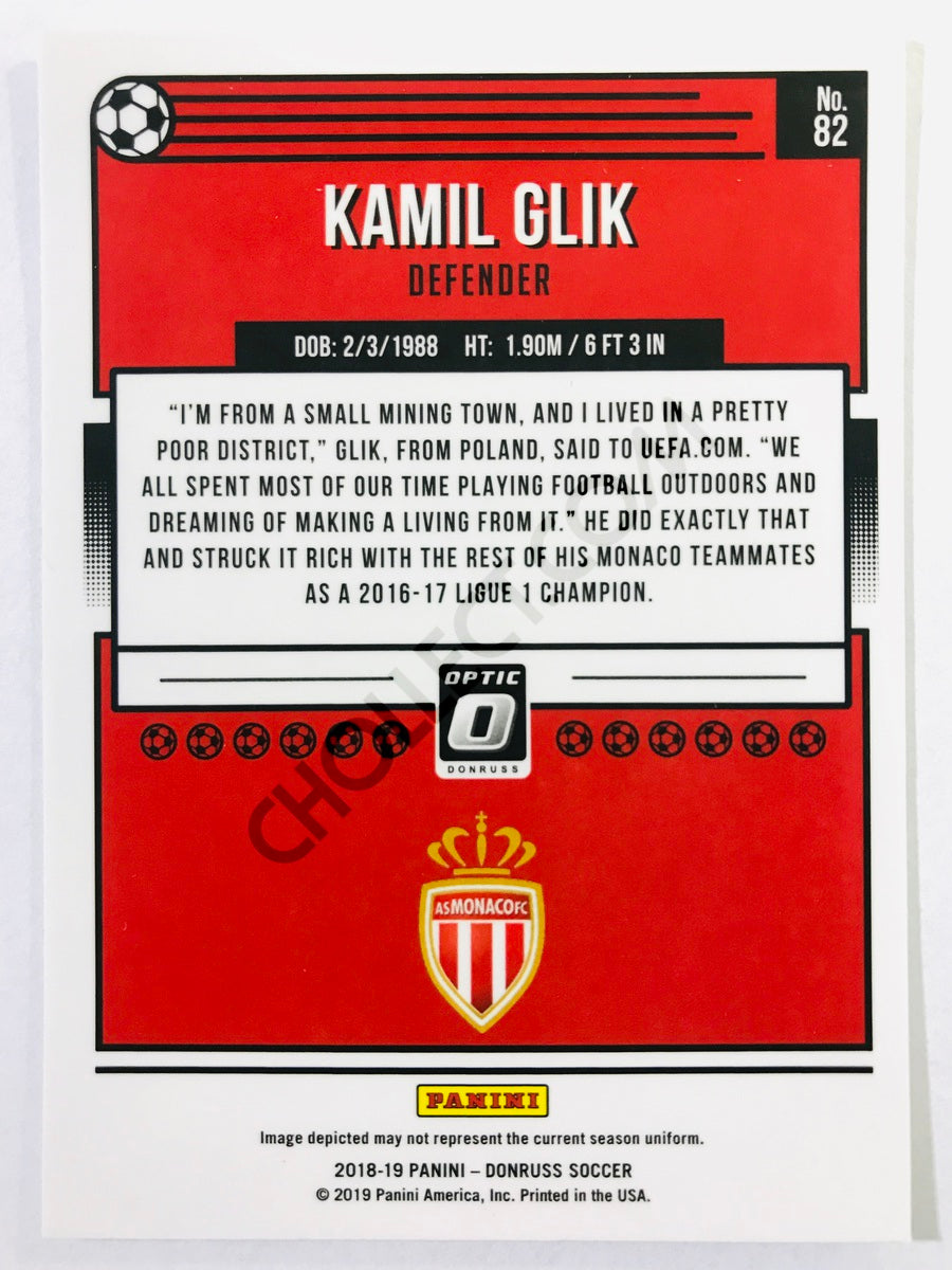 Kamil Glik - AS Monaco 2018-19 Panini Donruss Optic #82