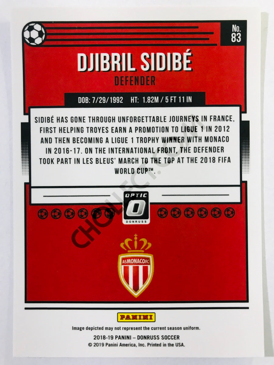 Djibril Sidibe - AS Monaco 2018-19 Panini Donruss Optic #83