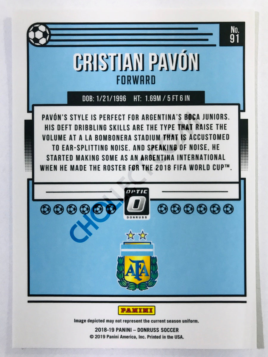 Cristian Pavon - Argentina 2018-19 Panini Donruss Optic #91