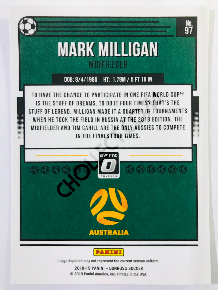 Mark Milligan - Australia 2018-19 Panini Donruss Optic #97