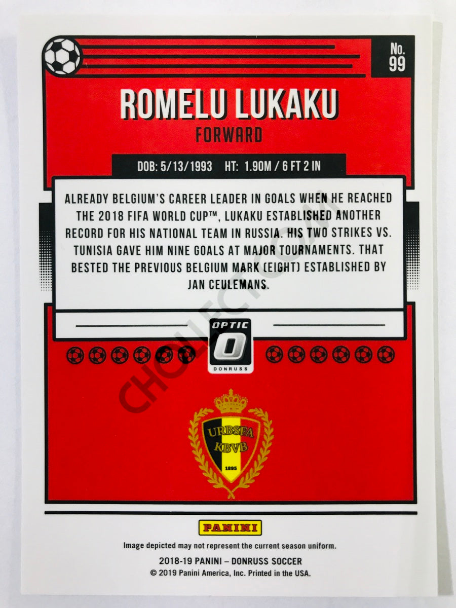 Romelu Lukaku - Belgium 2018-19 Panini Donruss Optic #99