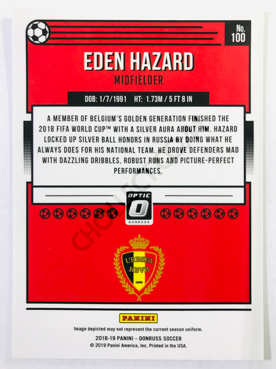 Eden Hazard - Belgium 2018-19 Panini Donruss Optic #100