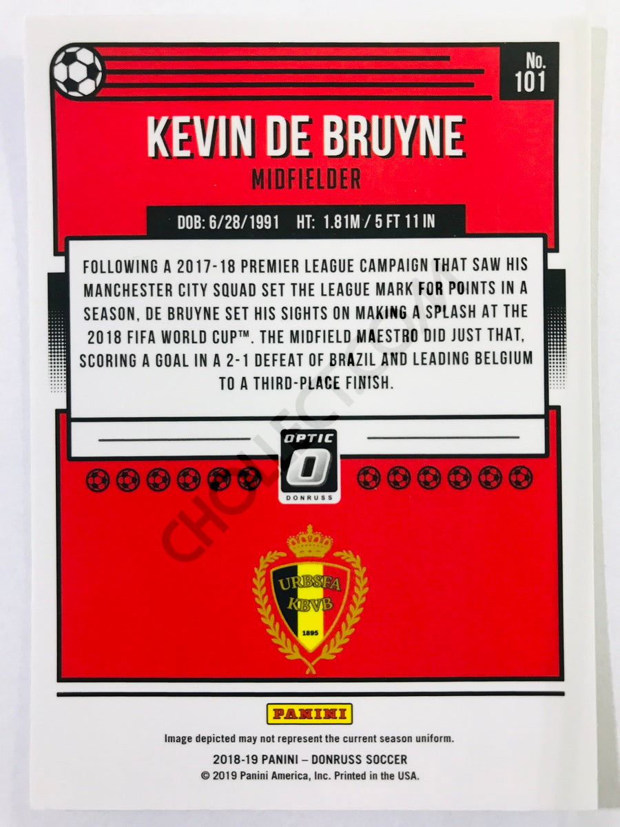 Kevin De Bruyne - Belgium 2018-19 Panini Donruss Optic #101