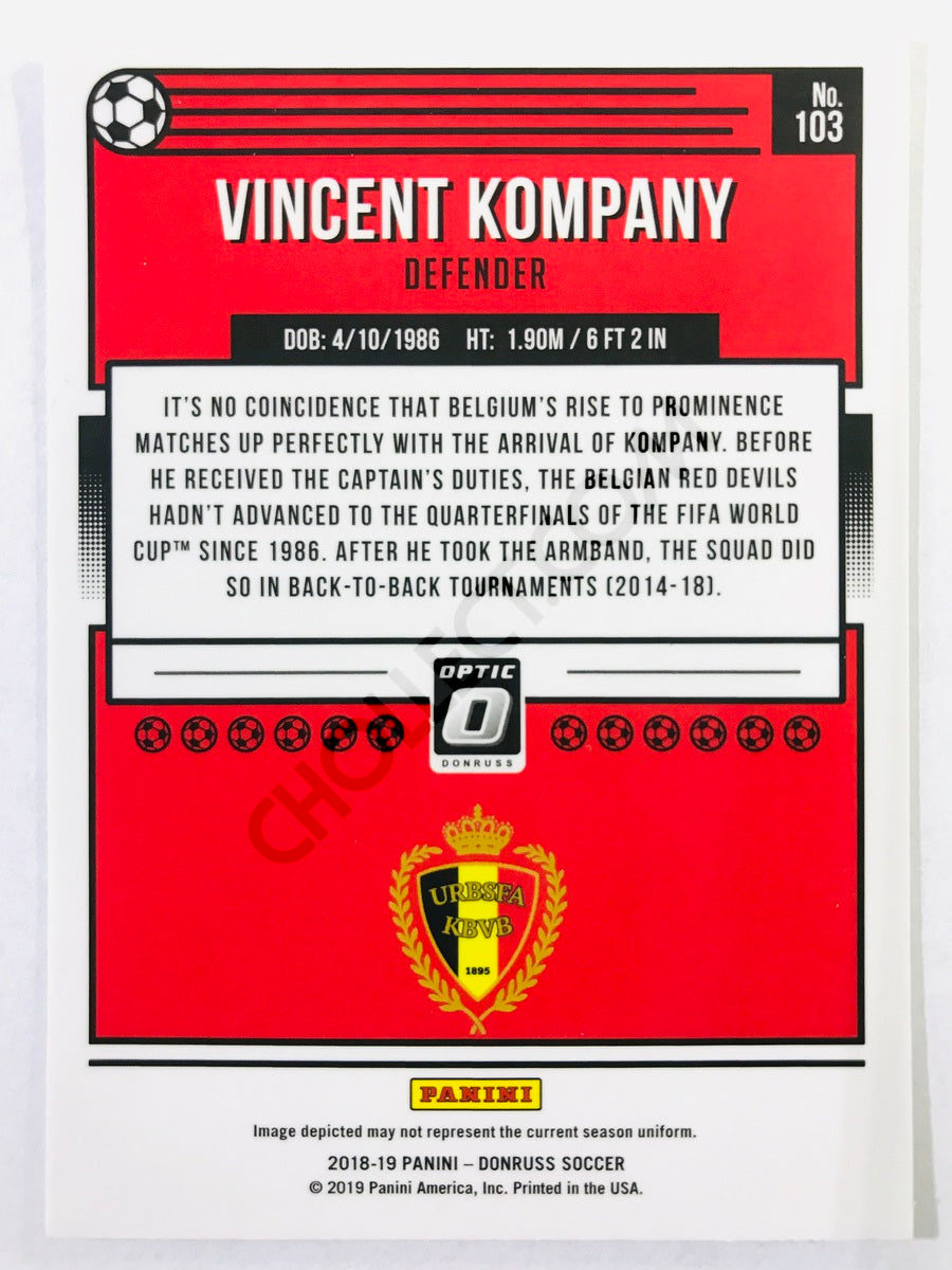 Vincent Kompany - Belgium 2018-19 Panini Donruss Optic #103