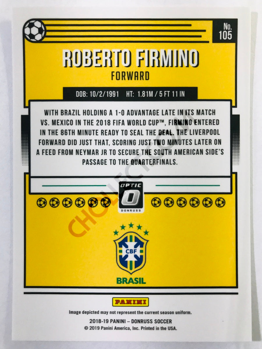 Roberto Firmino - Brazil 2018-19 Panini Donruss Optic #105