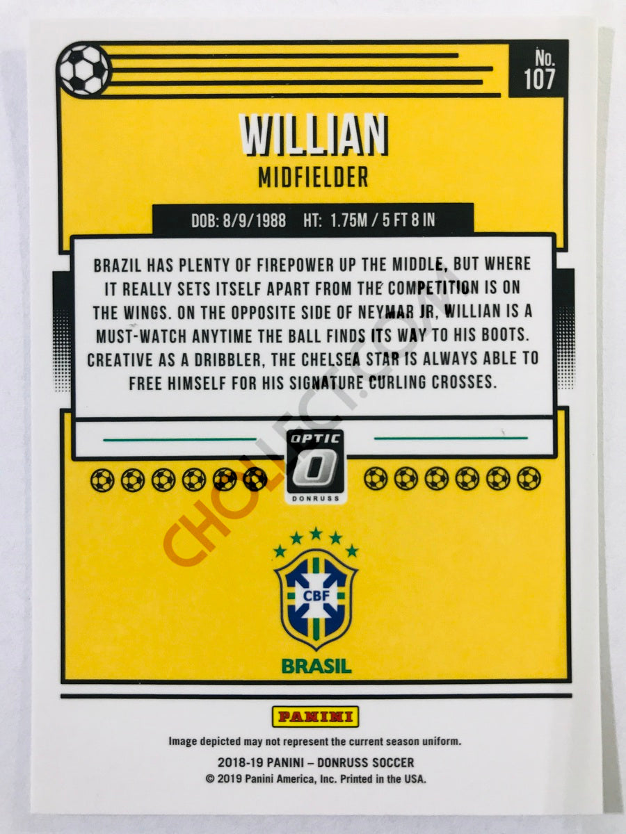 Willian - Brazil 2018-19 Panini Donruss Optic #107