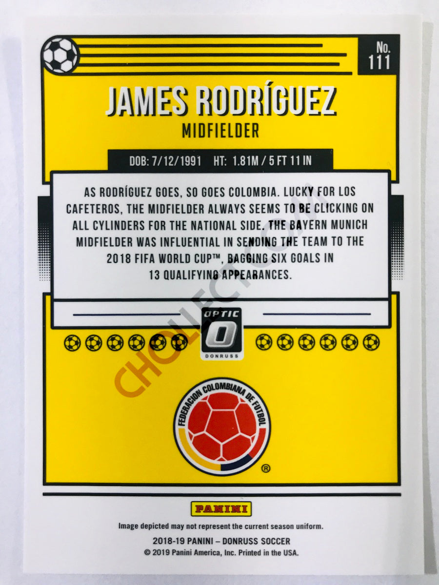 James Rodriguez - Colombia 2018-19 Panini Donruss Optic #111