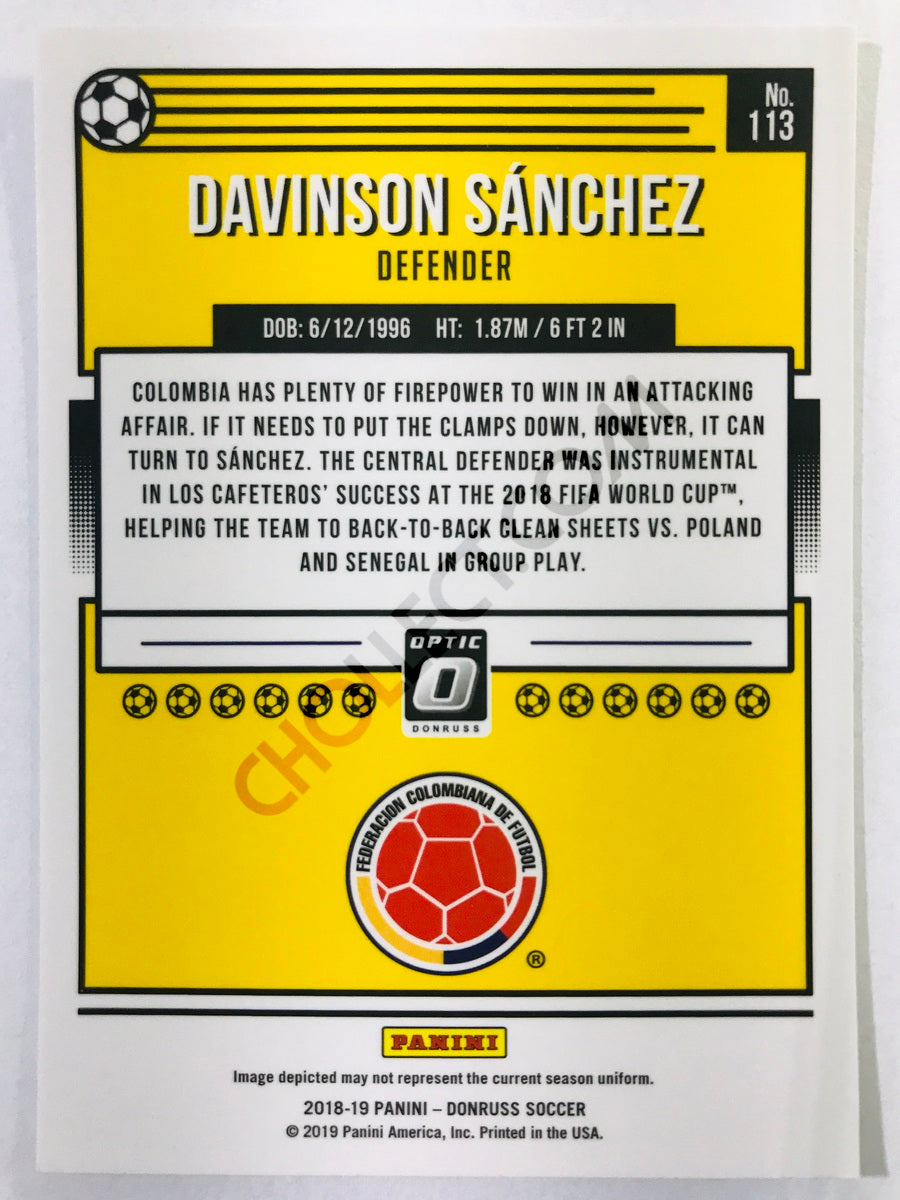 Davinson Sanchez - Colombia 2018-19 Panini Donruss Optic #113