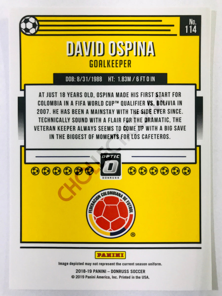 David Ospina - Colombia 2018-19 Panini Donruss Optic #114