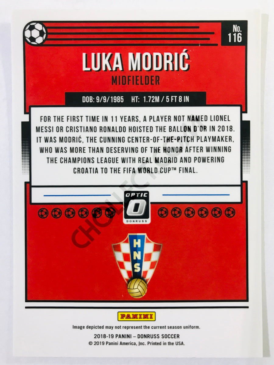 Luka Modric - Croatia 2018-19 Panini Donruss Optic #116