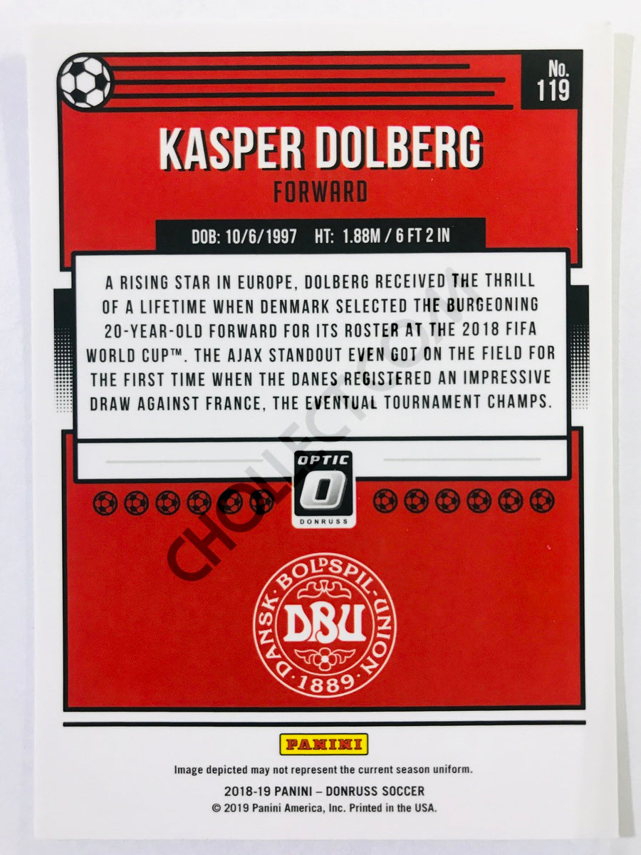 Kasper Dolberg - Denmark 2018-19 Panini Donruss Optic #119