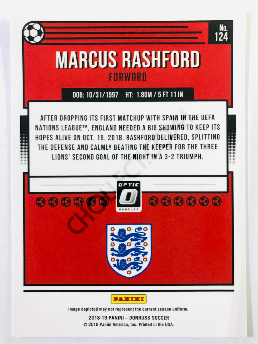 Marcus Rashford - England 2018-19 Panini Donruss Optic #124