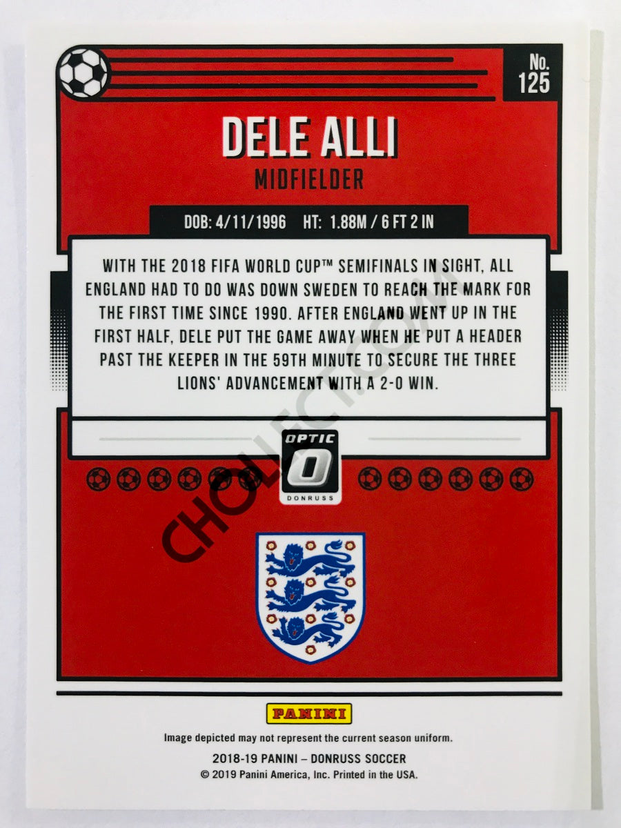 Dele Alli - England 2018-19 Panini Donruss Optic #125